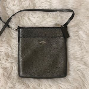 Coach pewter crossbody